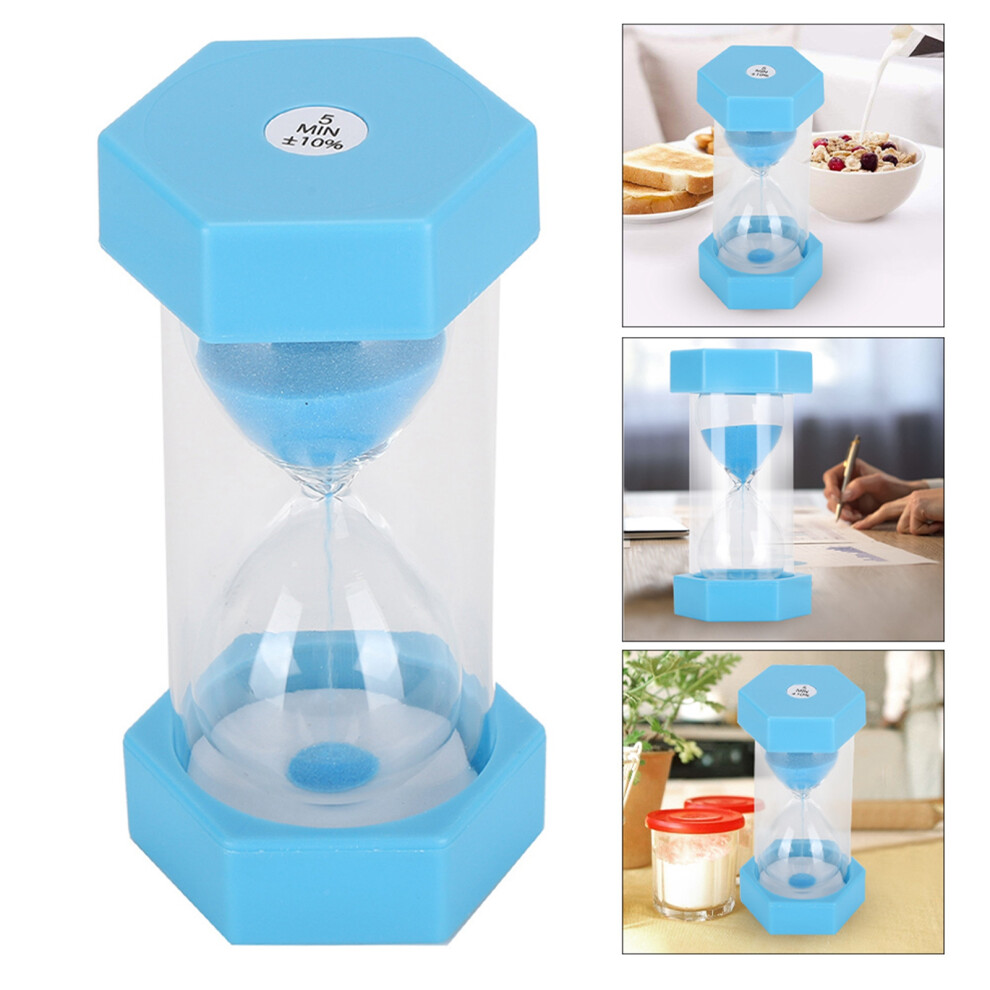 Sand Hourglass Timer Anti Drop 15cm Glass Sandglass for Home Clear Finish