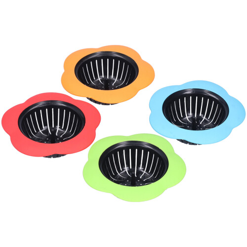 4Pcs Haar Catcher Waschbecken Dusche Abfluss 1
