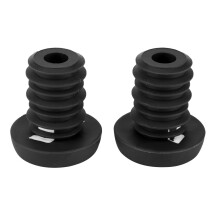 Scooter 22,2 mm Lenkerende Endkappen Gummi Anti-Rutsch Bar Ends für Fahrräder Schwarz