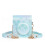 (Blue) PU Leather Camera Case Bag Protective Cover for Mini 12 Instants Camera Case with Removable Straps  White 1