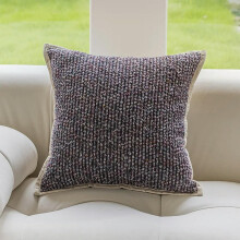 1Pcs Fabric Heavy Warm Throw Pillow Sofa Office Back Cushion Baby Room Decorative 45x45cm Square Purple 45X45CM SQ