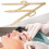 Golden Eyebrow Stencil Template with Ruler & Measure Tool for Microblading 1