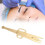 Golden Eyebrow Stencil Template with Ruler & Measure Tool for Microblading 15