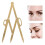 Golden Eyebrow Stencil Template with Ruler & Measure Tool for Microblading 16