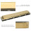 Professional 24-Hole D Key Diatonic Harmonica - Brass Base, Gold Cover 6