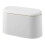 (White) Mini Trash Can With Lid - Removable Small Garbage Can, Tiny Plastic Trash Bin 1