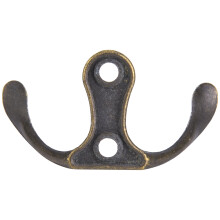 10 Stück Retro Cyan Bronze Zinklegierung Wandhaken Haken für DIY-Kleideraufbewahrung