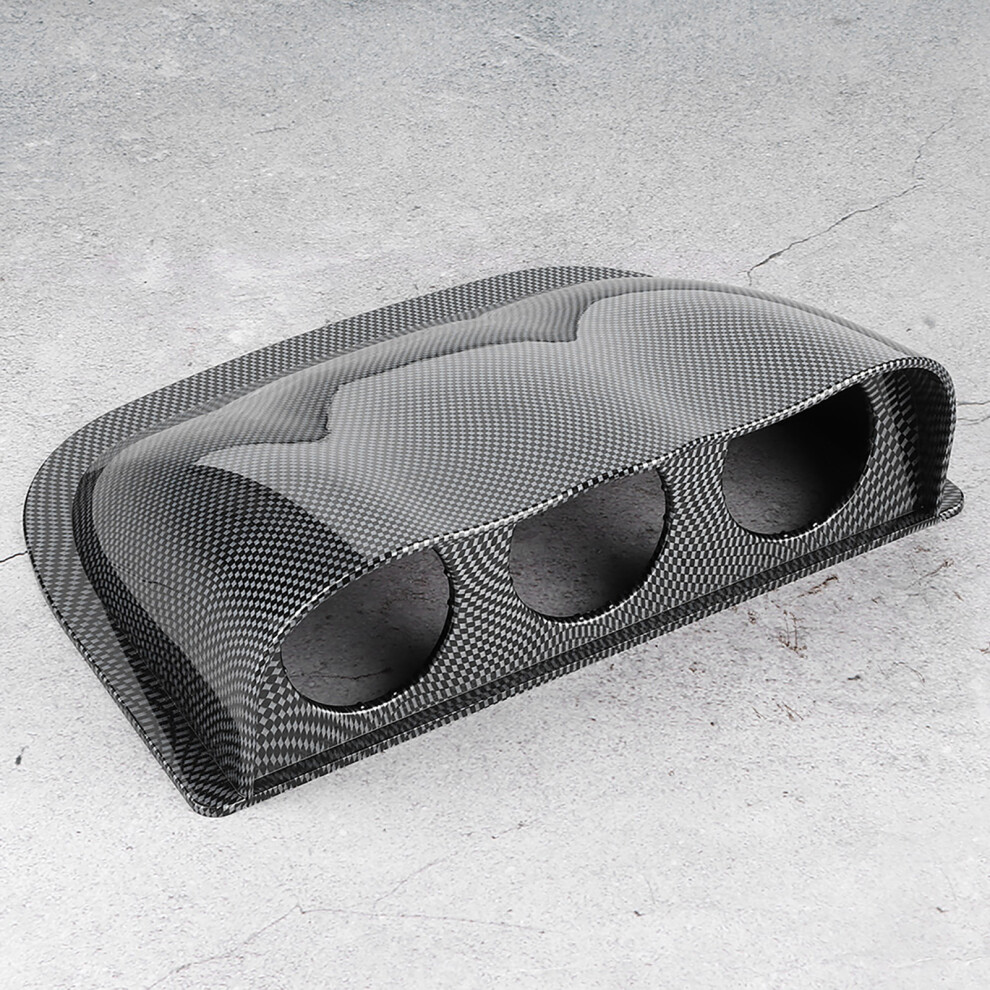 Sturdy Abs 2In Triple Gauge Pod 3-Hole Dashboard Mount Carbon Design 7901361654235