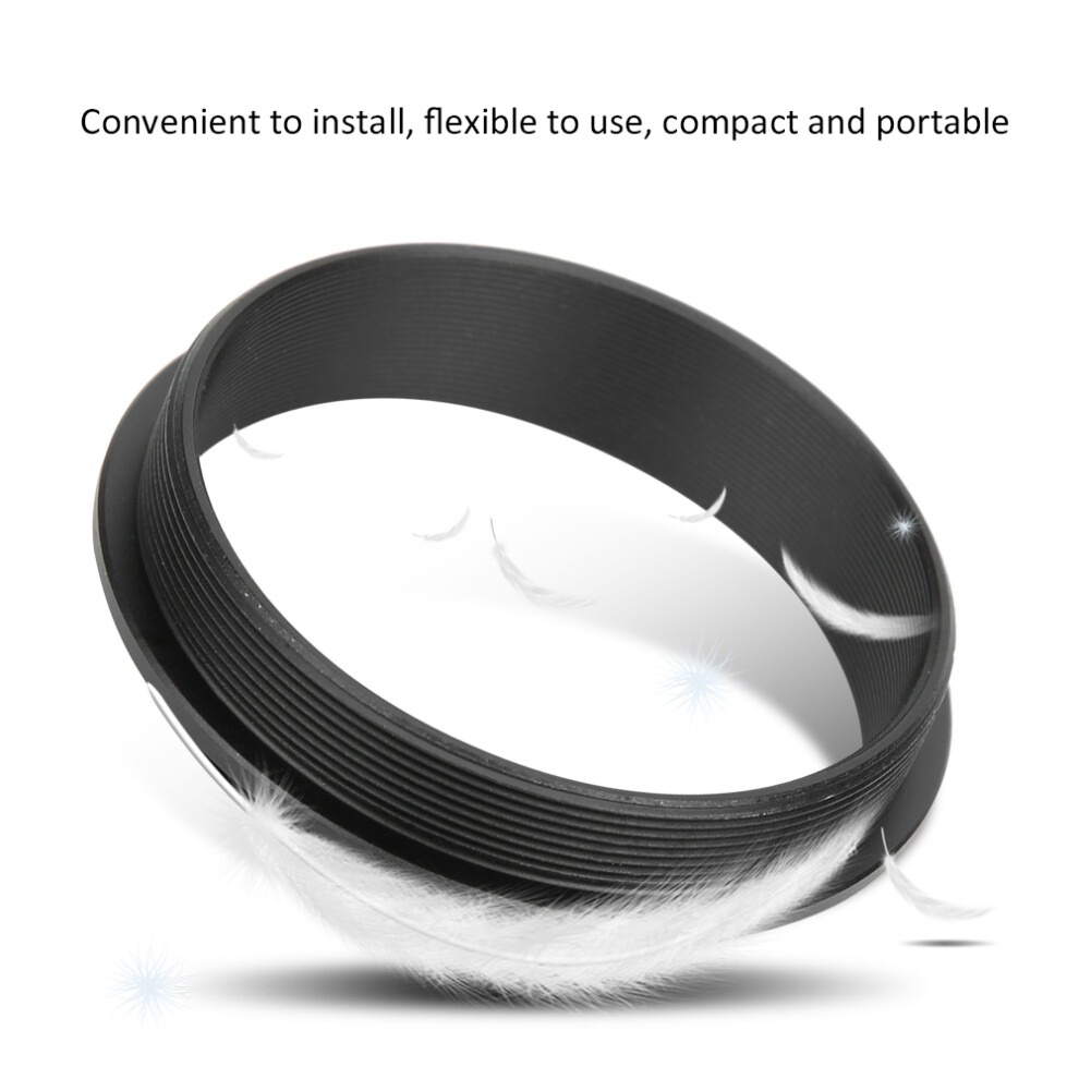M48-M48 Male To Male Adapter Ring Aluminum Alloy 48Mm Black 4971361657232