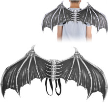 87cm Black Foldable Wing Costume for Kids - Perfect Party Cosplay Prop