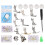 Universal Flat Sewing Machine Presser Foot & Bobbin Case Accessory Kit 2