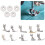 Universal Flat Sewing Machine Presser Foot & Bobbin Case Accessory Kit 14