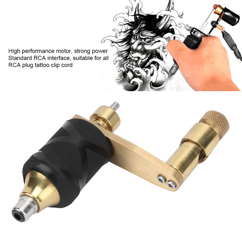 Brass Tattoo Machine Dual Function RCA Liner & Shader 10,000rpm