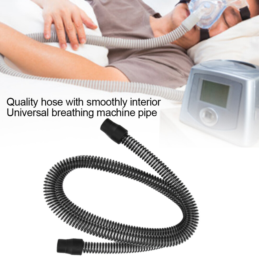 Black 1.8M Silicone Breathing Machine Tube Replacement 22Mm