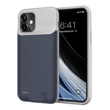 (Blue) 6000mAh Rechargeable Battery Mobile Phone Charger Cover Case Compatible For iPhone 12 mini 5.4 inch
