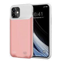 (PinkGold) 6000mAh Rechargeable Battery Mobile Phone Charger Cover Case Compatible For iPhone 12 mini 5.4 inch