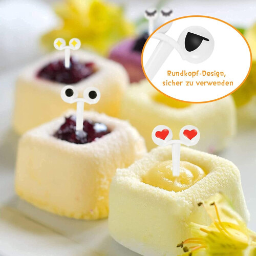 Εναλλακτική λύση για σουβλάκι πάρτι Kawaii Design, χαριτωμένα ματάκια με μίνι μάτια, 1