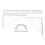 Math Geometry Tool with Square Straight Ruler Math Protractor 6