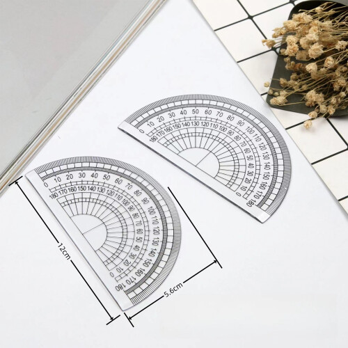 Math Geometry Tool with Square Straight Ruler Math Protractor 1