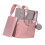 Multipurpose Diaper Organizer Bag With Ergonomic Shoulder-Pink 1