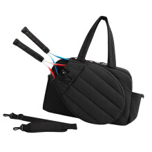 Modern Athletic Bag For Women Men Padded Racket Storage-Black