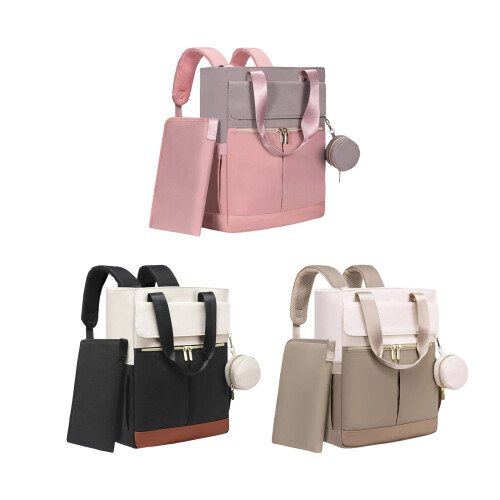 Multipurpose Diaper Organizer Bag With Ergonomic Shoulder-Pink 1