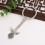 Elegant Butterfly Wing Pendant Practical Metal Design-Silver 5