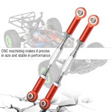 Aluminiumlegierungs-Lenkstangen für 1/10 RC Slash Rot