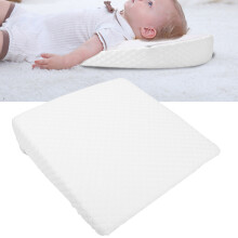 Weiße Baby-Wedgenkissen 31x30,5cm Anti-Reflux Flachkopfpolster
