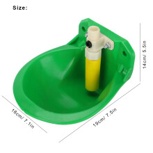 Farm Animal Water Cup with Touch Valve Plastic Sheep Drinking Bowl 2.8L