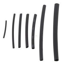 200 Stück Schwarzes Schrumpfschlauch-Set mit 2:1 Verhältnis, 1mm-5mm