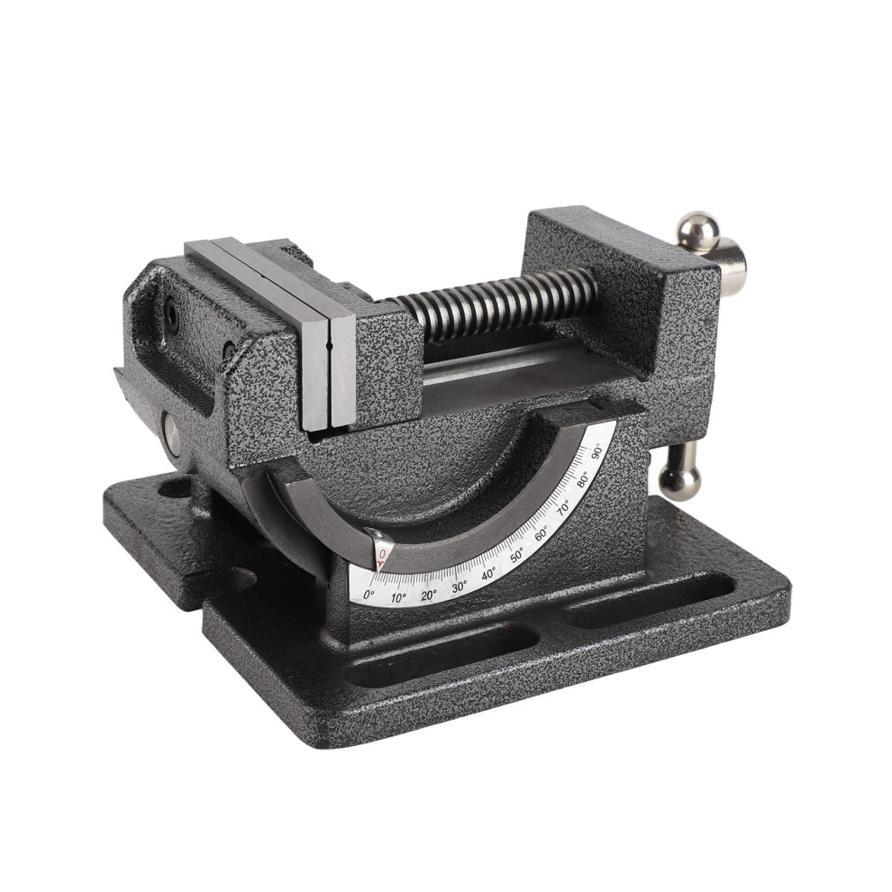 3-Inch Cast Iron Drill Press Vise Tiltable, Corrosion-Resistant 8761361669221