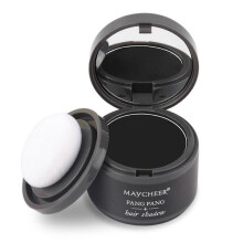(Black) Multifunctional Shading Powder Water-proof Hairline Building Powder Cover up Scalp Eyebrow Powder Cosmetics