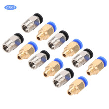 20Pcs Straight Pneumatic Fitting Push Connect for Bowden Ex 3D Printers