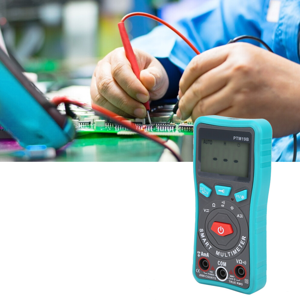 Ptm19b Digital Multimeter, Non-Contact Voltage Test, 2000 Digit Lcd 3431361671290