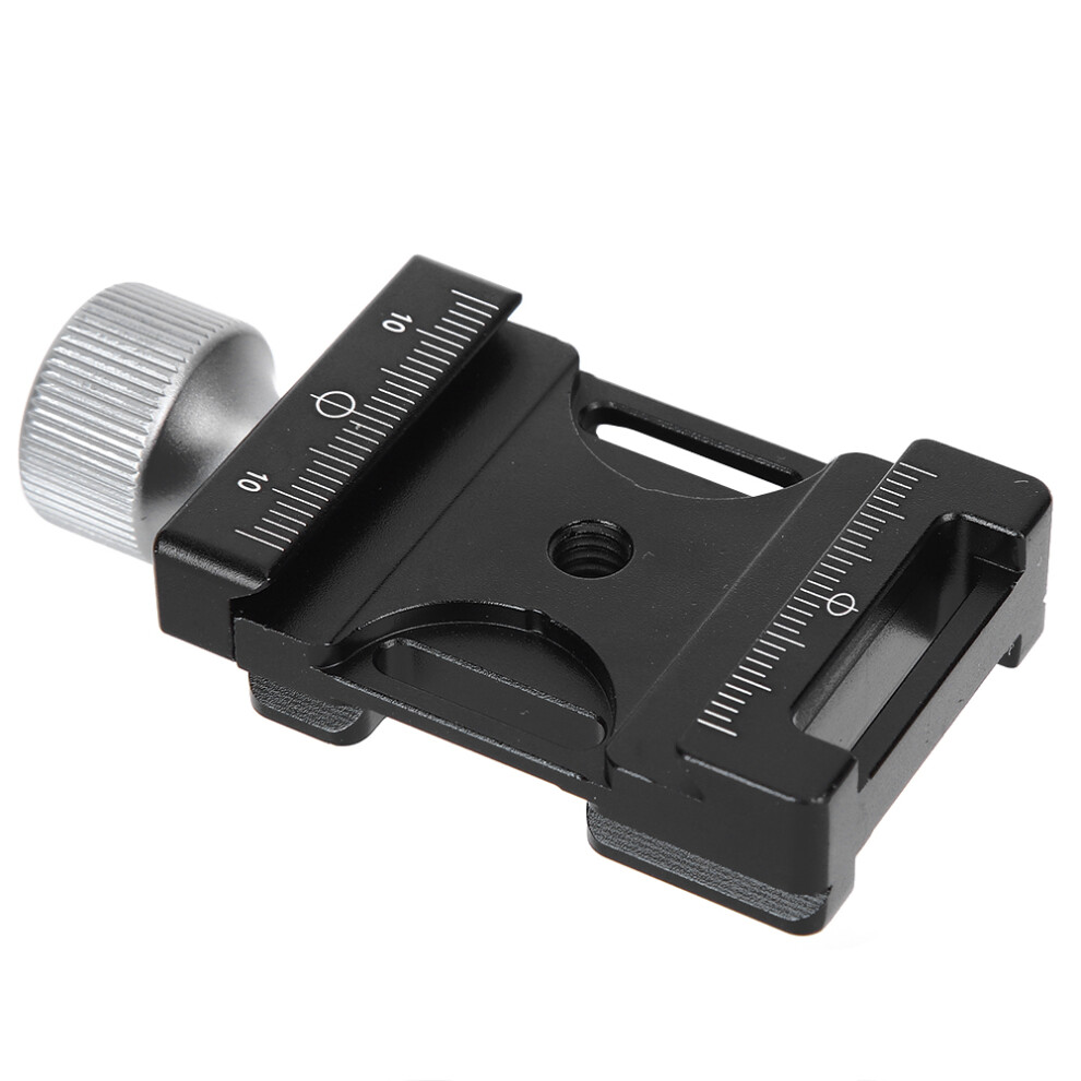 38Q Aluminium Alloy Antislip Quick Release Plate Clamp With 1/4In Screw Hole 7891361673520
