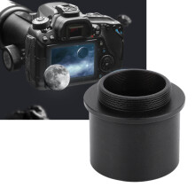 1,25" auf C-Mount-Adapter für Teleskop-Video-Kamera Schwarz Aluminium