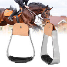 Comfortable Western Horse Saddle Stirrups Aluminum Overshoe for Riding Tack