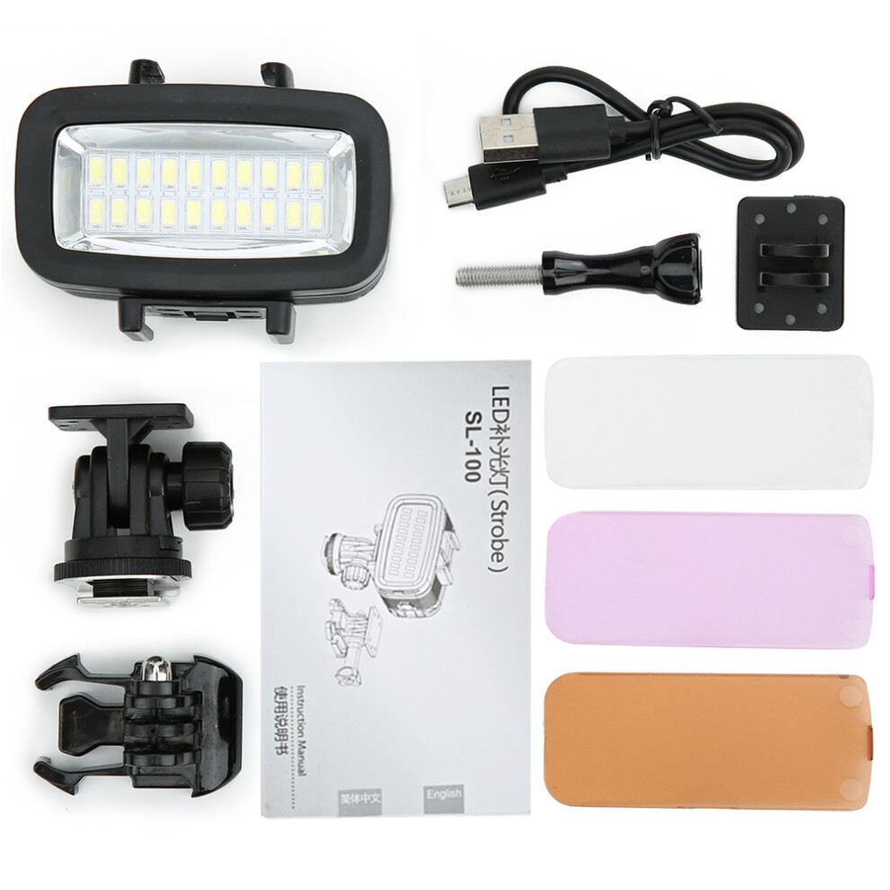 Underwater Led Dive 20-Led 6W 40M Waterproof Photography Lamp Light 5071361675621