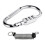 Combination Locks, 3-Digit Heavy Duty Carabiner Clips,-silver 1