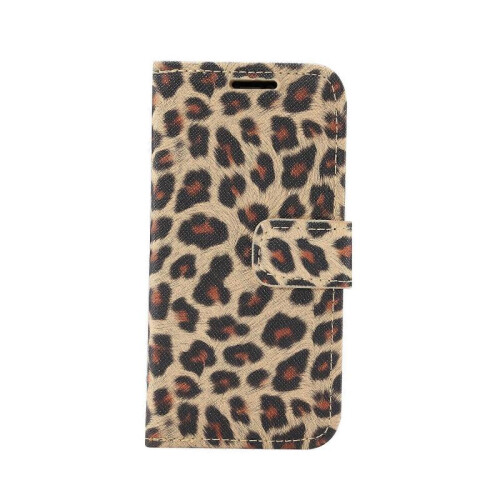 (Yellow) For iPhone 13 mini Leopard Pattern Horizontal Flip PC + PU Leather Case with Holder & Card Slots & Wallet 1