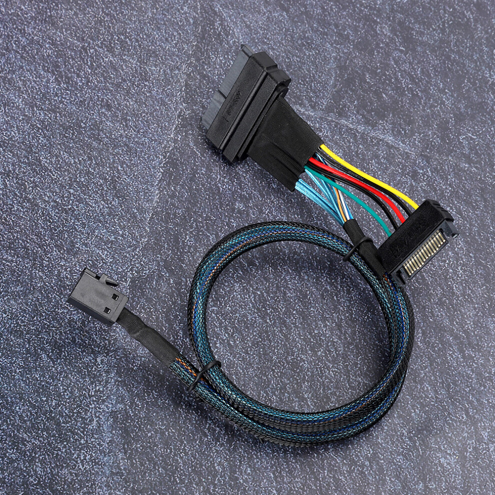 Sas Sff8643 To Sff8639 15P Power Mini Server Hdd Cable 0.5M 3551361676986