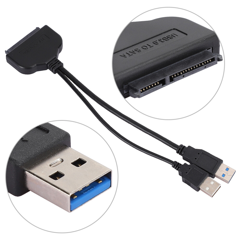 Usb 3.0 To Sata Cable Adapter For 2.5" Hdd, High-Speed Transfer 7901361678873