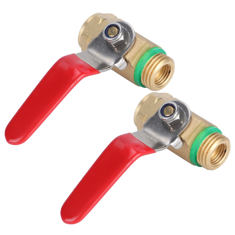 Copper G3/8In Dn10 Female Male Thread Ball Valve Red Handle 130G 7901361679351