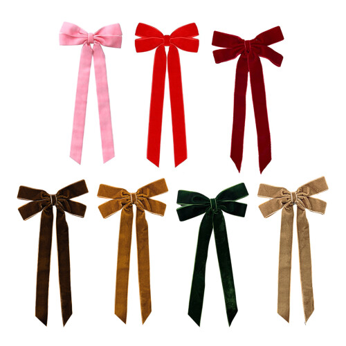 15 Velvety Bowknots Multipurpose Decorative Accent-light brown 2