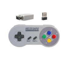 Game Controller Wireless 2.4G Gamepad Joypad Joystick Compatible for SNES Mini PC Windows NS Switch Colorful Button