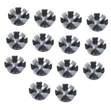 14Pcs Nonslip Golf Spikes Pin Golf Shoe Spikes Replacement-Gray
