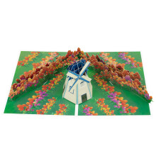 Handmade 3D Card Flower Greeting Card Mother's Day Paper
