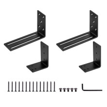 Adjustable Door Barricades Brackets set Drop Open Bar Holder for