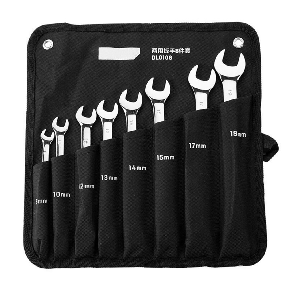 8Pcs Double Head Open End Wrench 8-19mm Multi-specification Open-image-OPC-PMZDJDY-NEW